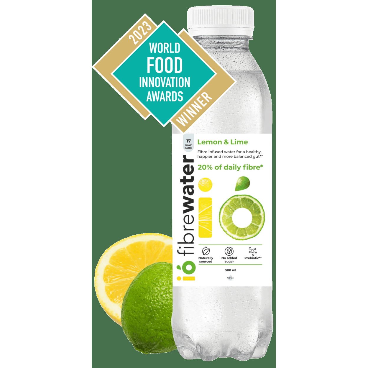 ió fibrewater Wellness ió fibrewater ió fibrewater 12 x 500 ml - Lemon & Lime