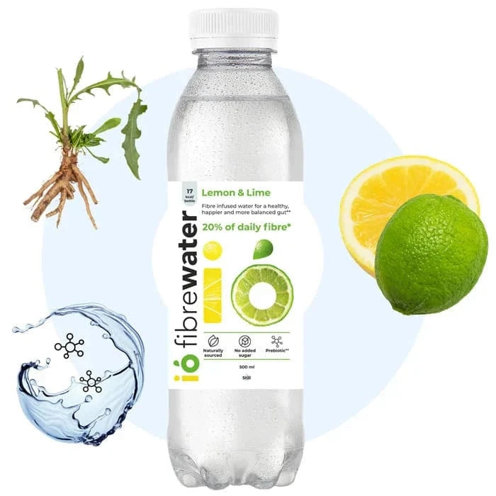 ió fibrewater Wellness ió fibrewater ió fibrewater 12 x 500 ml - Lemon & Lime
