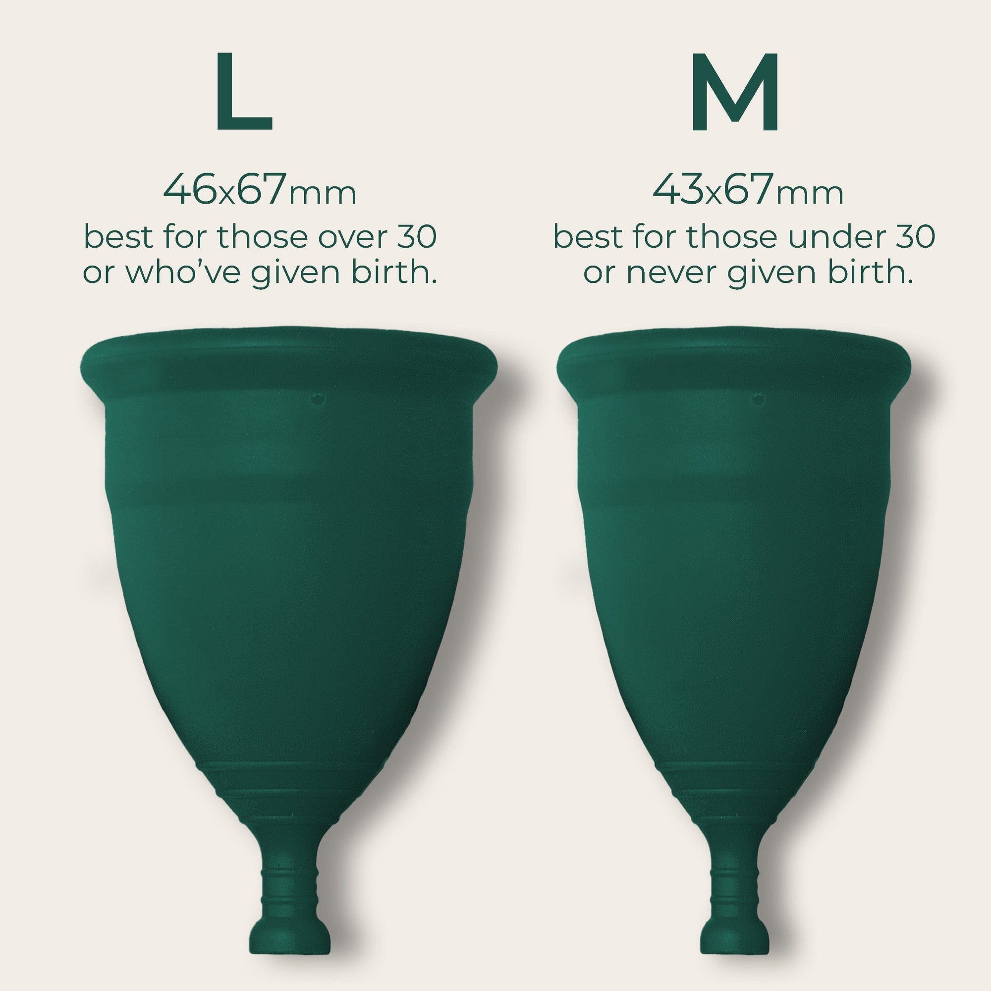 DAME Period Cup® in packaging held by hand, highlighting self-sanitising, vegan, and 12-hour comfort features. Eco-friendly menstrual cup for sustainable care.