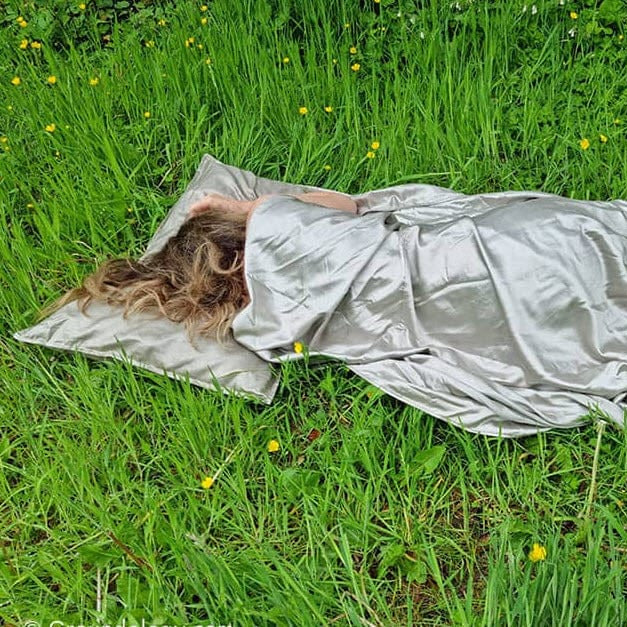 Grounding SoftSilver™ Sheet Kit Nighttime Earthing Wellness Grounded Wellness grounded-wellness-wellness-grounding-softsilver-sheet-kit-nighttime-earthing-1157603409