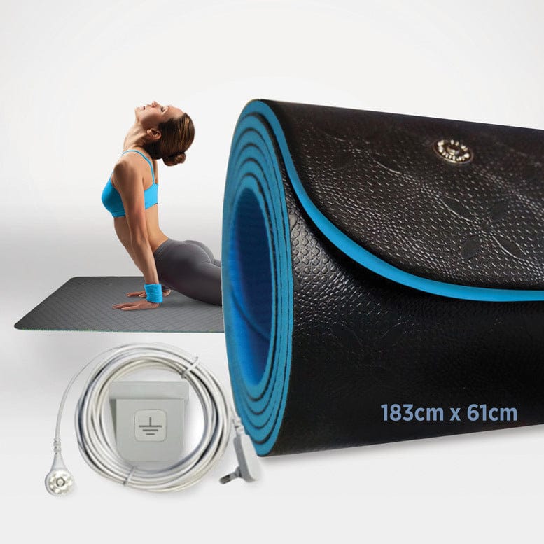 Grounded Wellness Wellness Grounding Yoga & Fitness Mat Kit Daytime Earthing