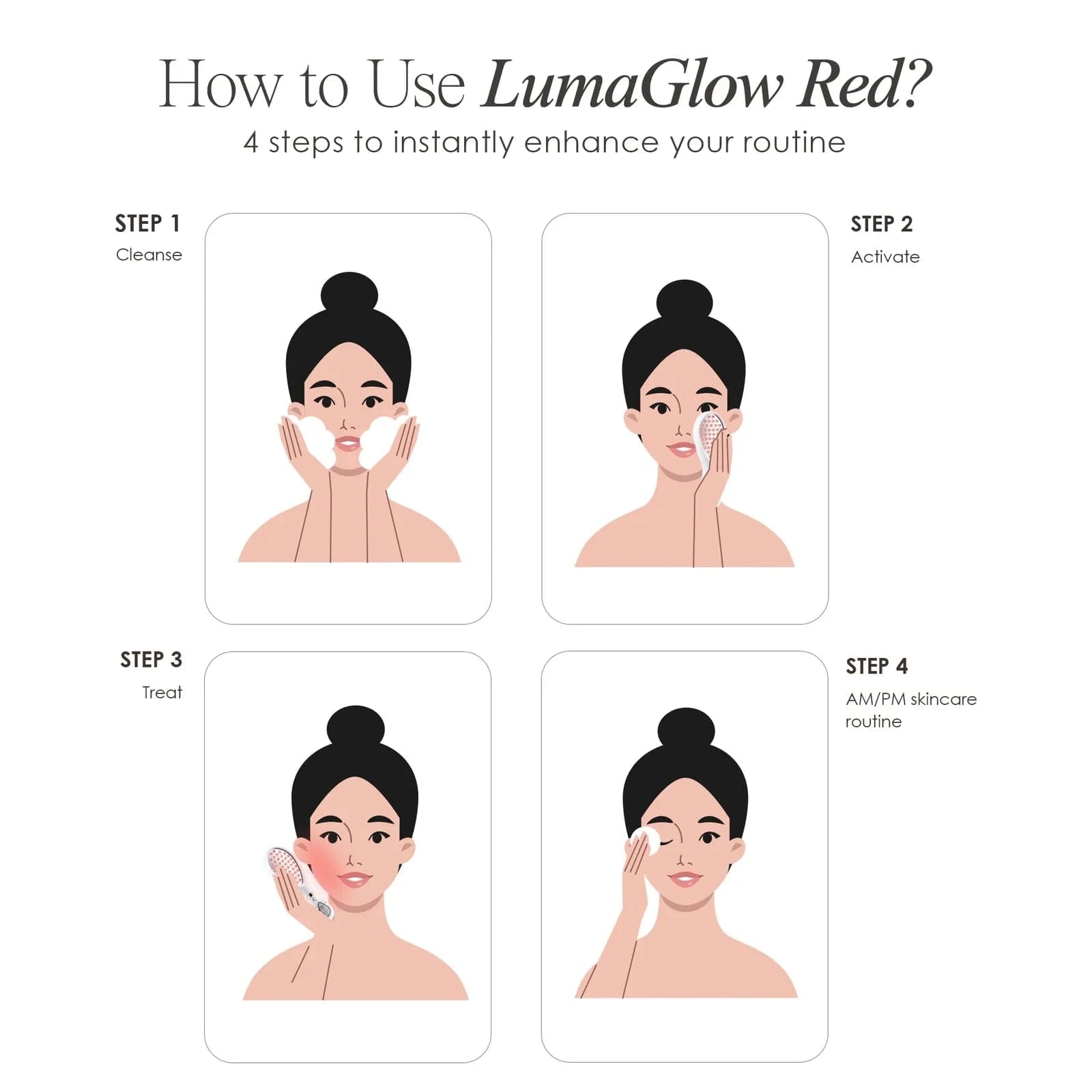 LumaGlow Red | Anti-Aging LED Light Therapy Wand Skin Care Project E Beauty project-e-beauty-skin-care-lumaglow-red-anti-aging-led-light-therapy-wand-1159965008
