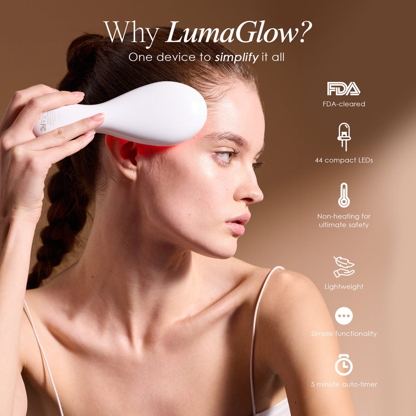 Project E Beauty Skin Care LumaGlow Red & Blue | LED Light Therapy Wand
