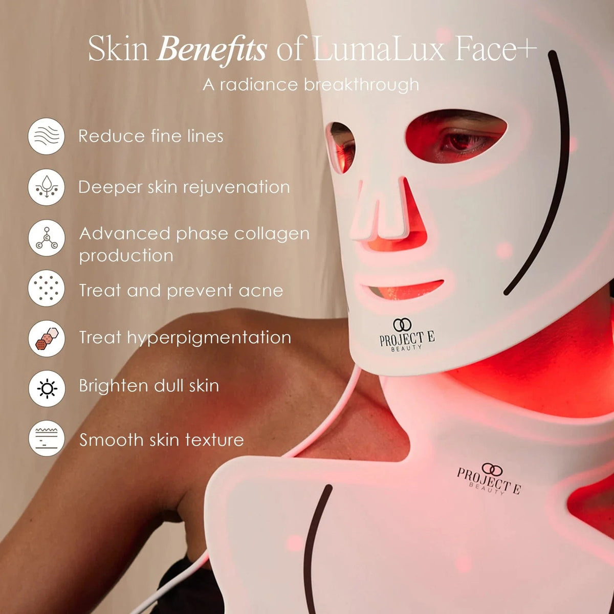 LumaLux Face+ | Pro LED Light Therapy Face &amp; Neck Mask Skin Care Project E Beauty project-e-beauty-skin-care-lumalux-face-pro-led-light-therapy-face-neck-mask-1160874694