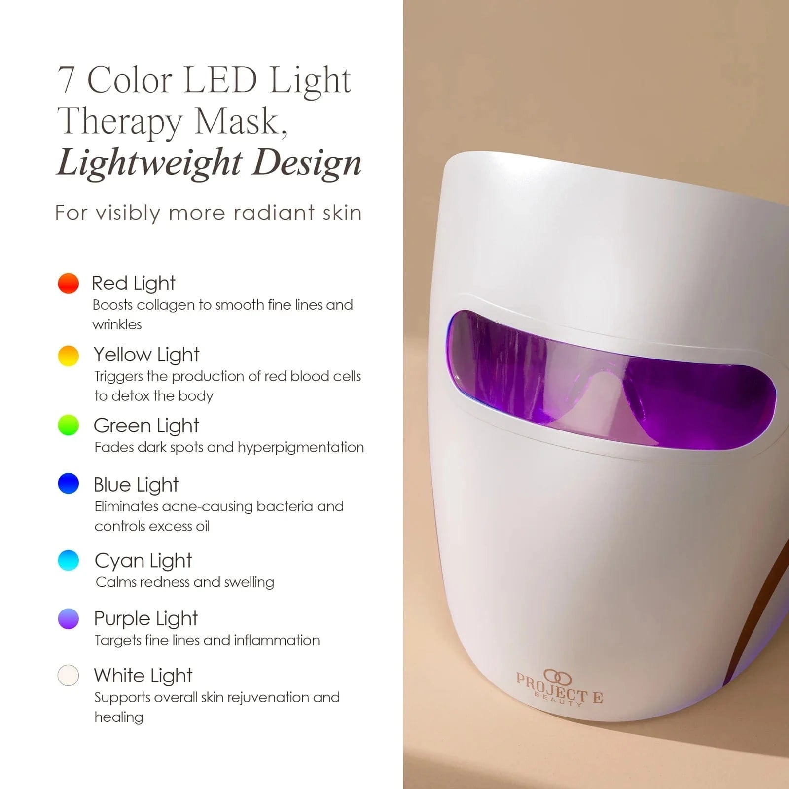 Lumamask 7 | LED Light Therapy Face Mask Skin Care Project E Beauty project-e-beauty-skin-care-lumamask-7-led-light-therapy-face-mask-1160874680