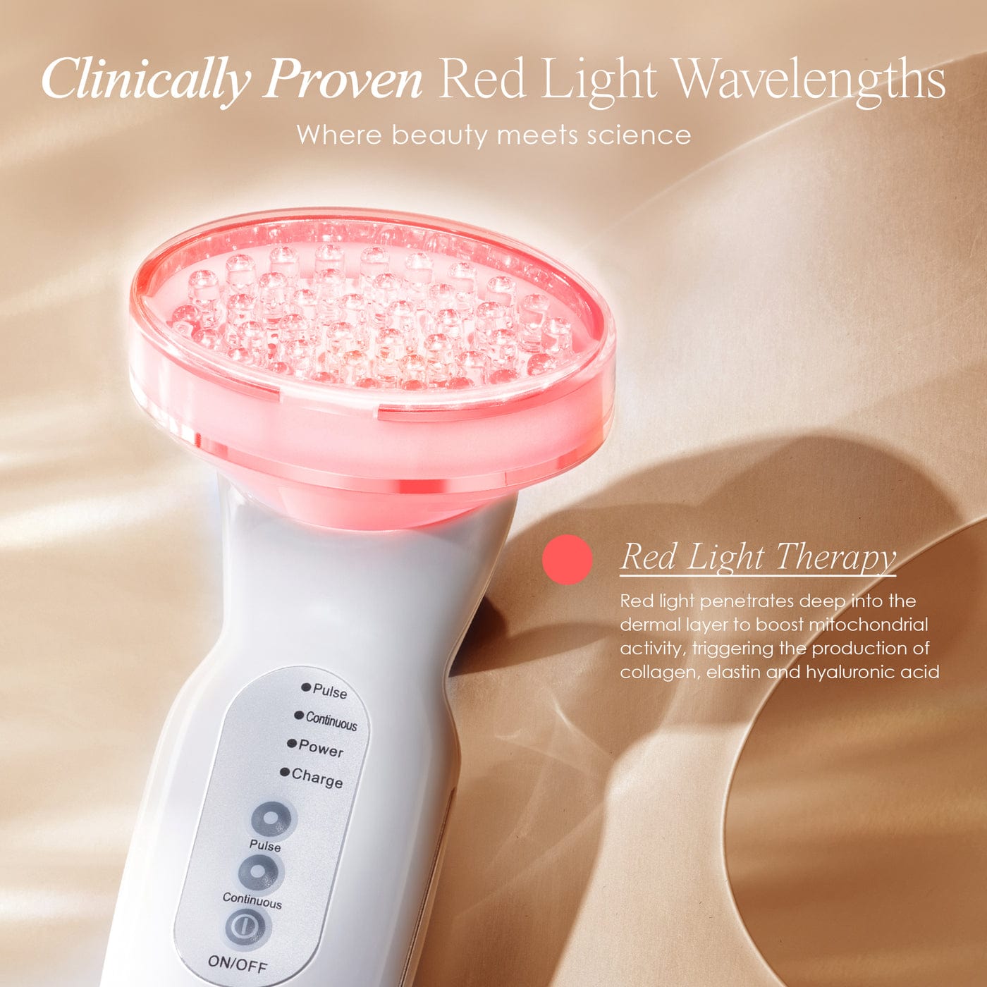 Project E Beauty Skin Care Red LED+ | Anti-Aging Therapy Wand