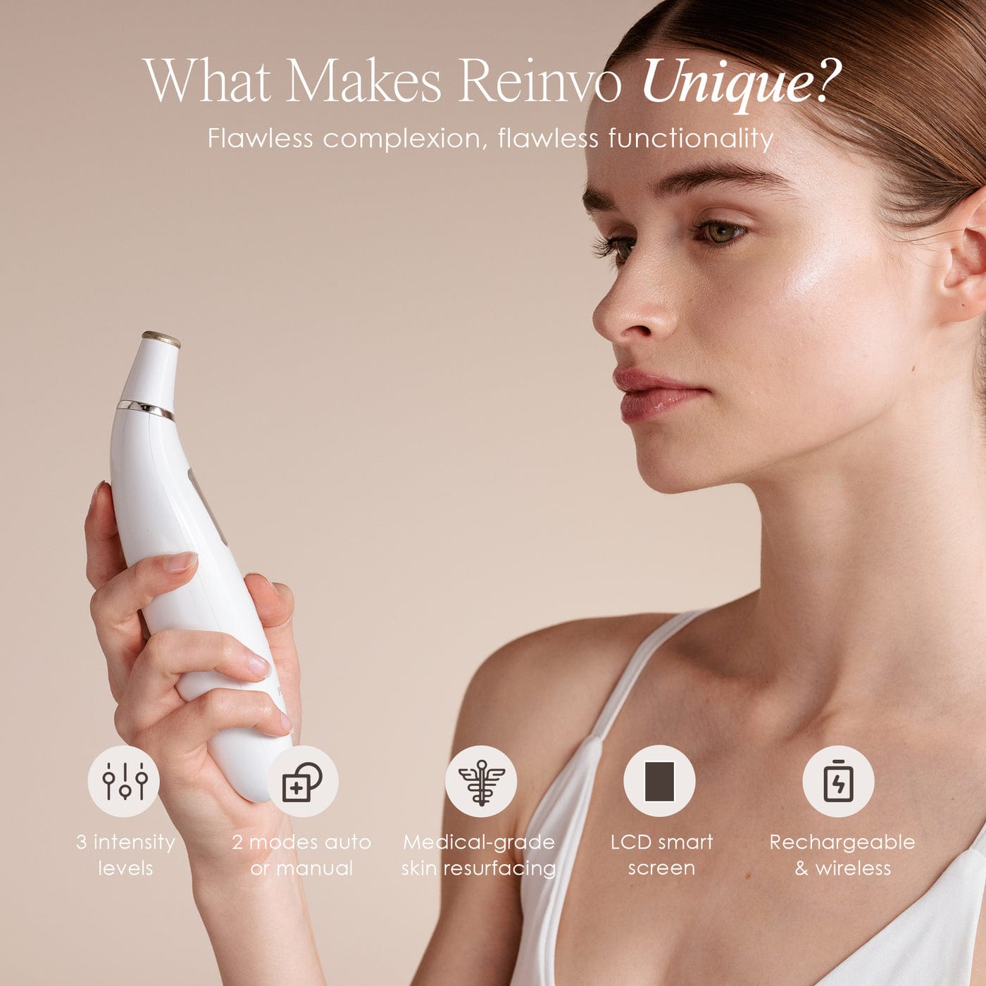 Project E Beauty Skin Care Reinvo | Facial Microdermabrasion Wand