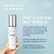 Age-Defiance Gel Cleanser by Pneuma with green tea and aloe in sleek silver pump bottle. Anti-aging botanical formula for gentle daily facial cleansing.