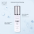 Age-Defiance Gel Cleanser by Pneuma with green tea and aloe in sleek silver pump bottle. Anti-aging botanical formula for gentle daily facial cleansing.
