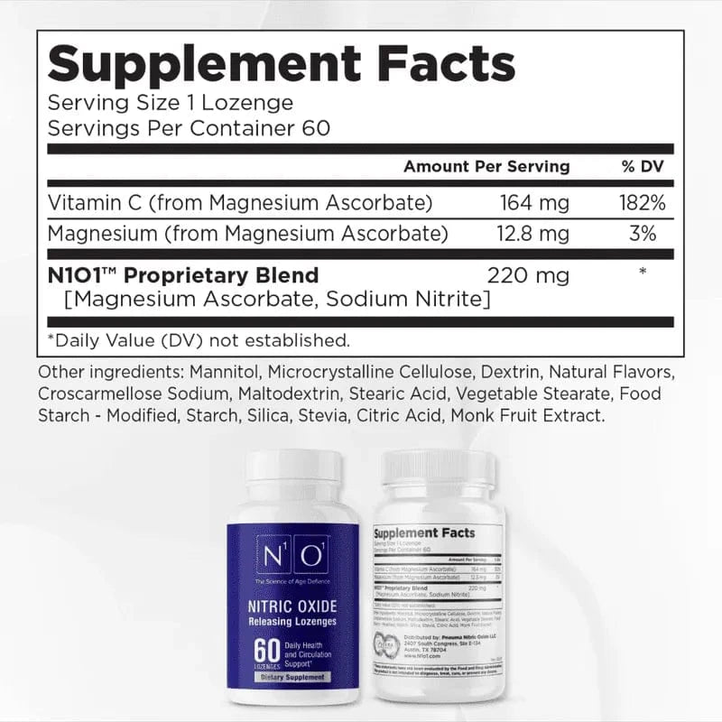 N1o1 Nitric Oxide Lozenges N¹O¹ reverieluxe-n1o1-nitric-oxide-lozenges-1172641541