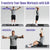 Foldable Pilates Reformer - Tone Core & Flex at Home shown in use for full-body workouts, targeting core, hips, and lower back with 4-in-1 functionality.