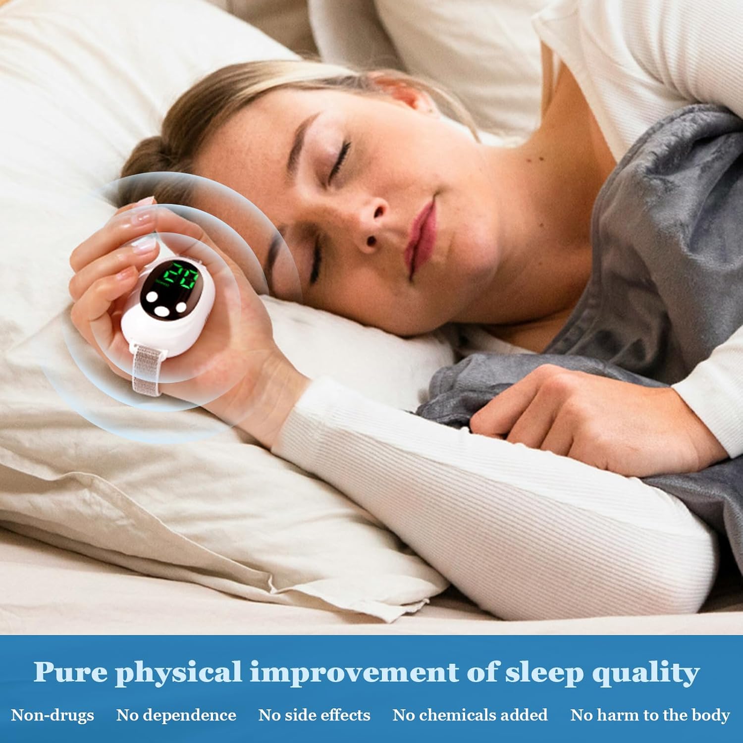 20-Level Pulse Sleep Aid – USB, Screen & Ion Therapy Sleep aid device ReverieLuxe Trending reverieluxe-sleep-aid-device-20-level-pulse-sleep-aid-usb-screen-ion-therapy-1171983280