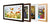 Vieunite Textura Digital Canvas - Art Display | 27-Inch, Wood Frame in four finishes showing various artworks including flowers and abstract art.
